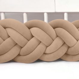 Velúr dupla extra magas 30cm fonott rácsvédő karamell