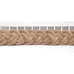 Velúr dupla extra magas 30cm fonott rácsvédő karamell
