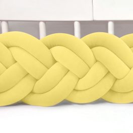 Velúr dupla extra magas 30cm fonott rácsvédő sárga
