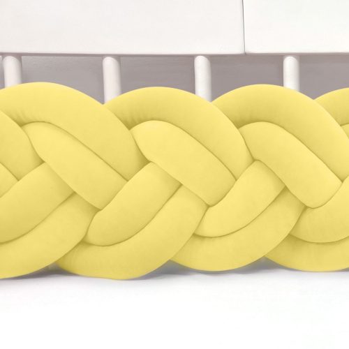 Velúr dupla extra magas 30cm fonott rácsvédő sárga