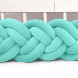   Velúr dupla extra magas 30cm fonott rácsvédő lazúr menta