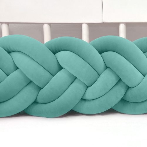 Velúr dupla extra magas 30cm fonott rácsvédő  fáradt menta