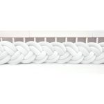 Velúr dupla extra magas 30cm fonott rácsvédő fehér