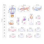 Akvarell repülő járműves magasságmérő 