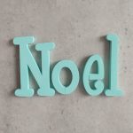 Dekor betűk ajtóra bármilyen névvel, égkék színnel