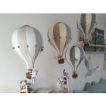 Hőlégballon dekor, szürke 2 méretben