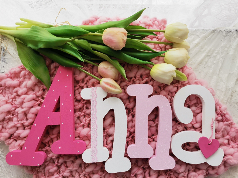 "Anna" stílusú dekor betűk akciós